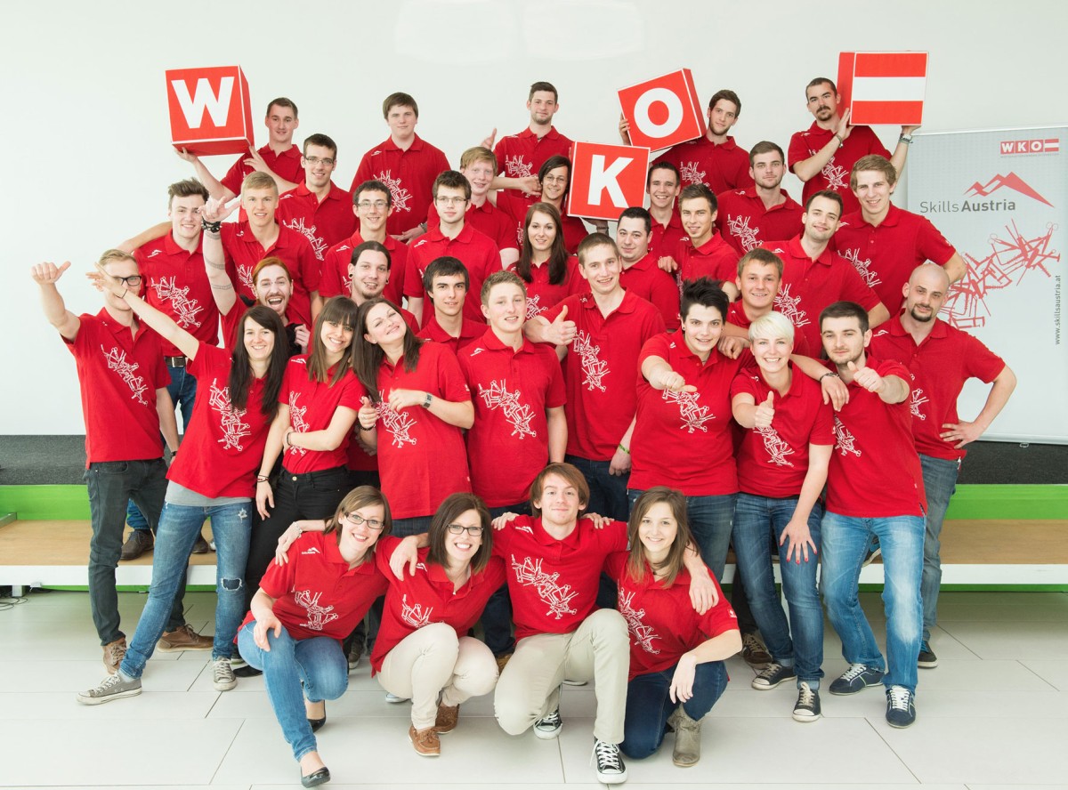 Das österreichische Team für EuroSkills 2014